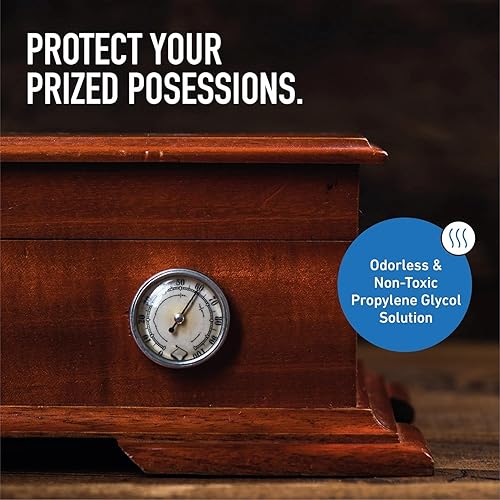 Miniatura 5 de Essential Values - Solución de humidor propilenglicol para humidificadores de cigarros paquete de 2 accesorios de humidor de 16 onzas