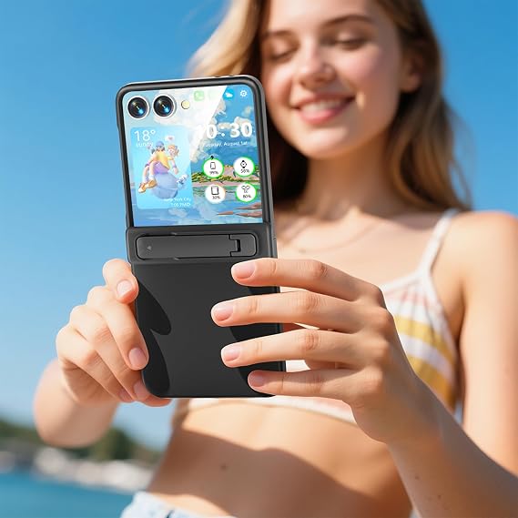 for Samsung Galaxy Z Flip 7 Case with Kickstand