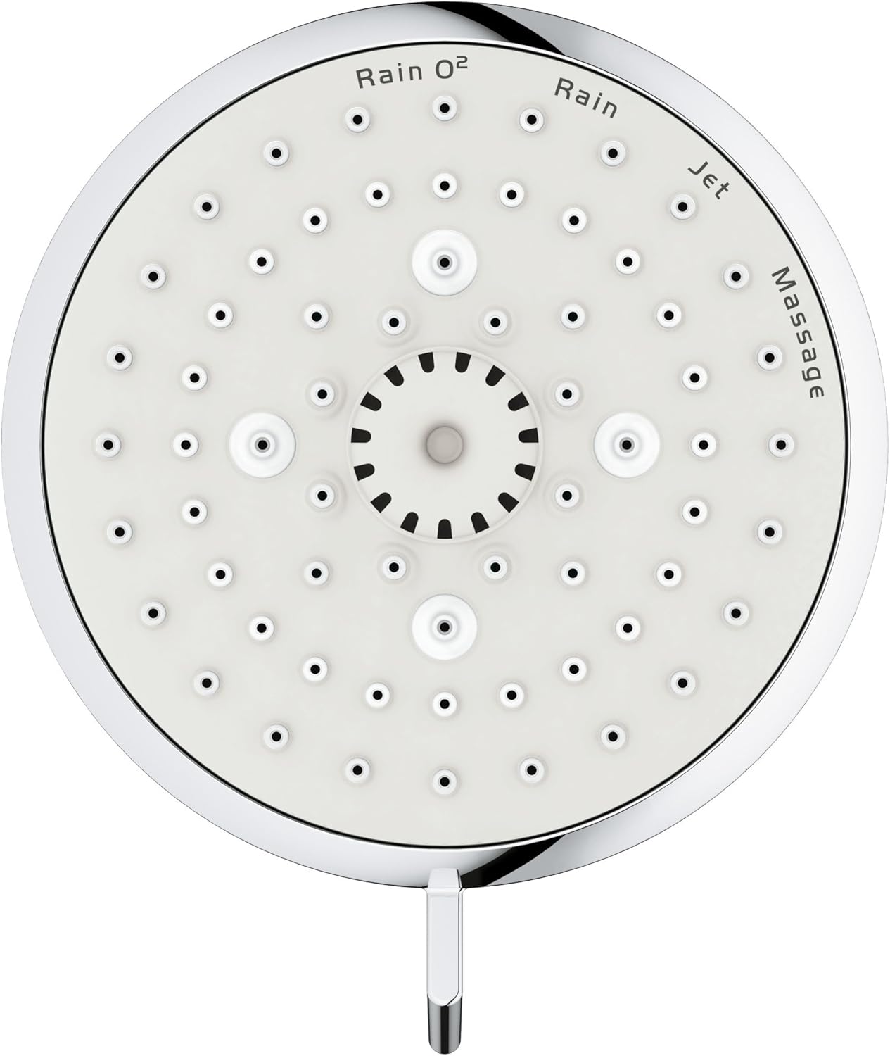 Close-up of GROHE Tempesta Cosmopolitan 100 shower head spray face