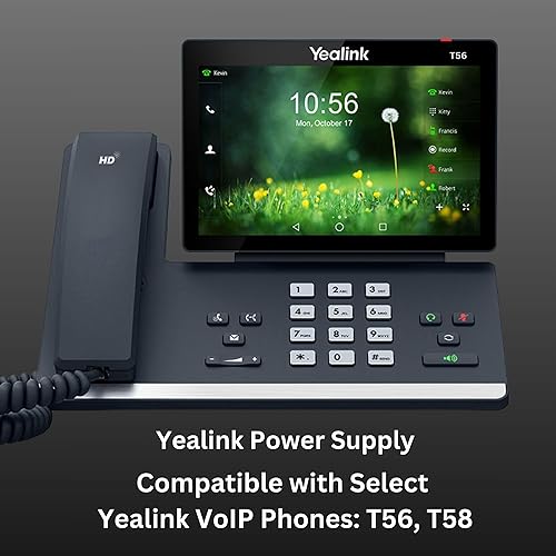 Miniatura 7 de Yealink PS5V2000US - Adaptador de fuente de alimentación 5V 2A, compatible con teléfonos SIP de Yealink T54W, T29G, T46S, T46U, T48S, T48U, T52S,