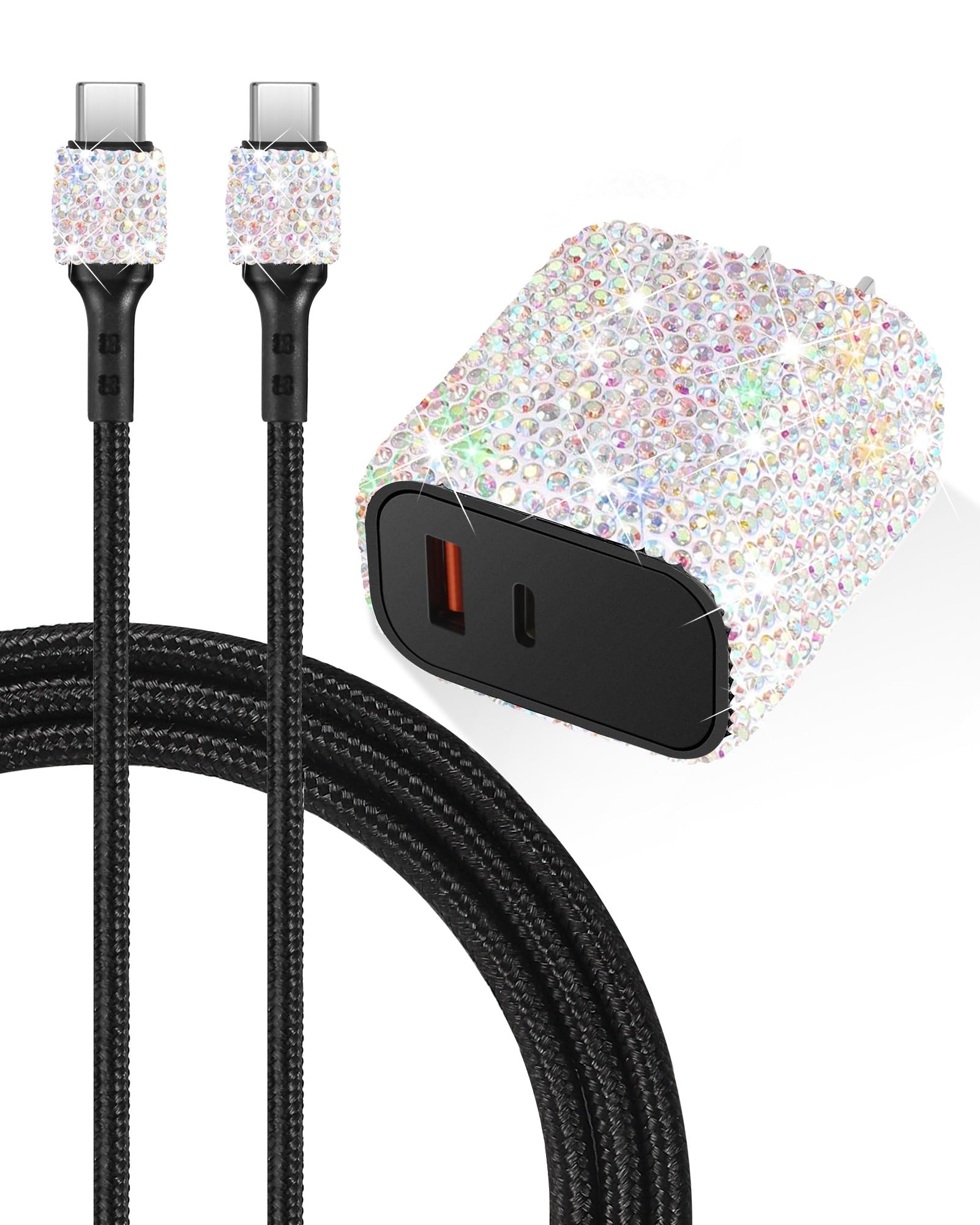 CLEEFUN USB-C Kabel 3 M (2 Stück) – 60W PD Schnellladung, USB 2.0 – Für IPhone, IPad, MacBook