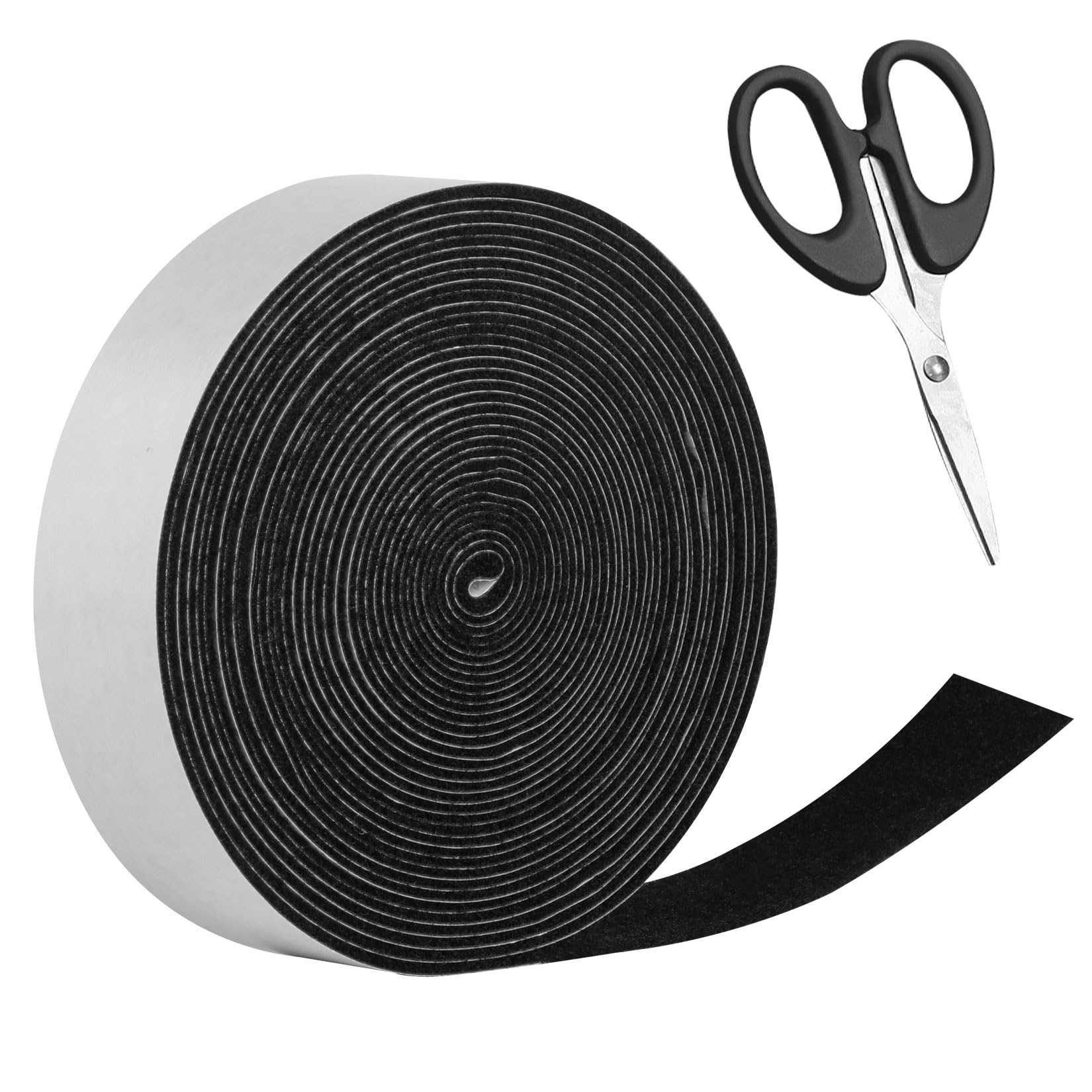ruban feutrine autocollante noire