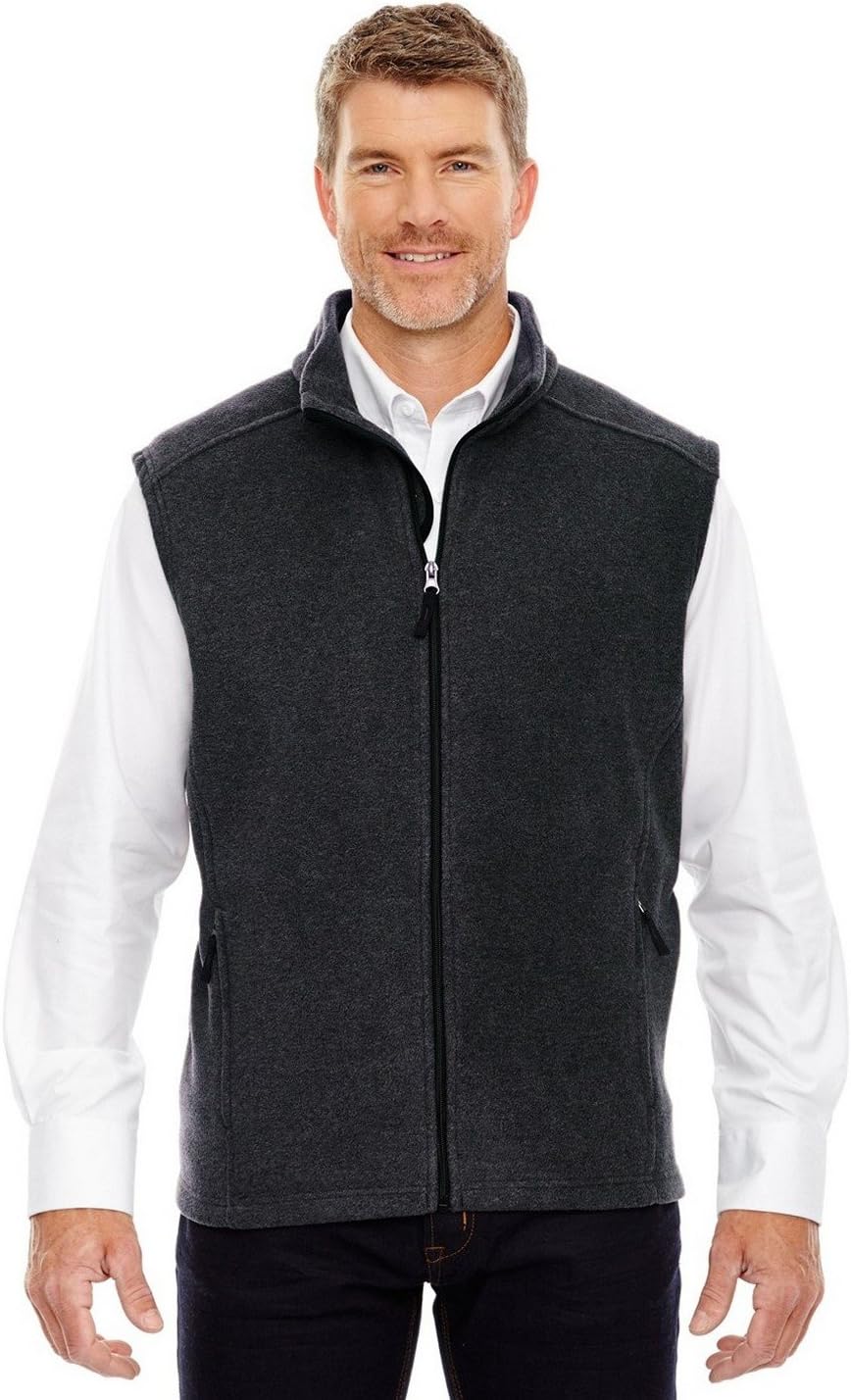 Core 365 Men's Tall Journey Fleece Vest 5XT HEATHER CHARCOAL