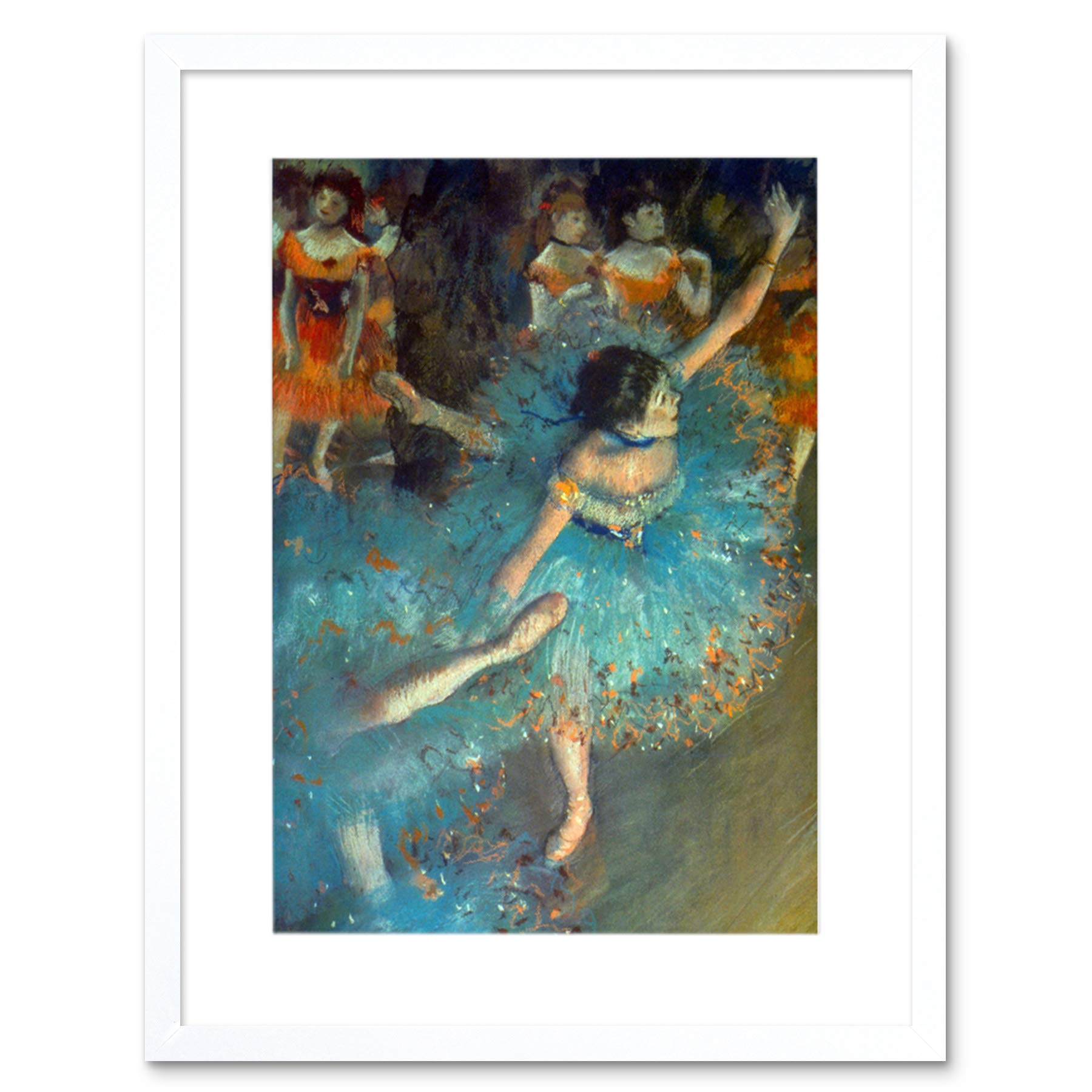 Wee Blue Coo Edgar Degas Dancer Old Master Art Picture Framed Wall Art Print