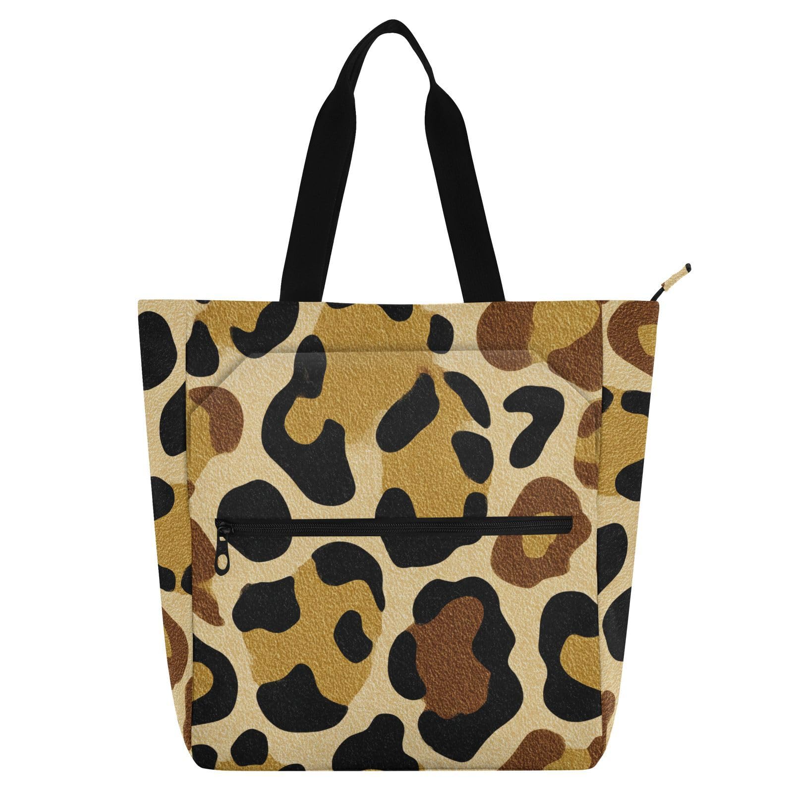 Bolsas de hombro de leopardo para el día a día escolar y compras 8