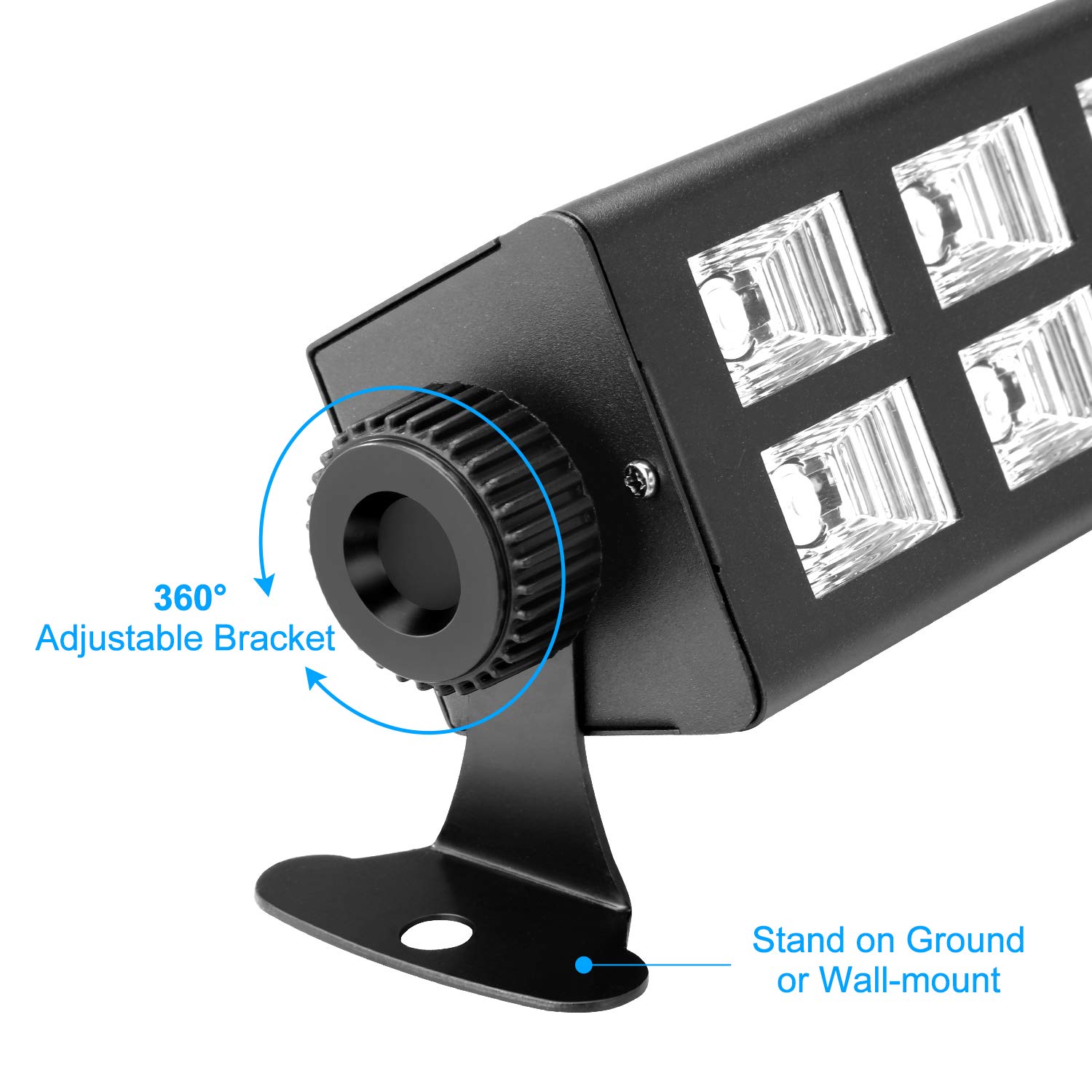 36 LED Black Light, 2 Pack 54W LED UV Bar Blacklight with Remote