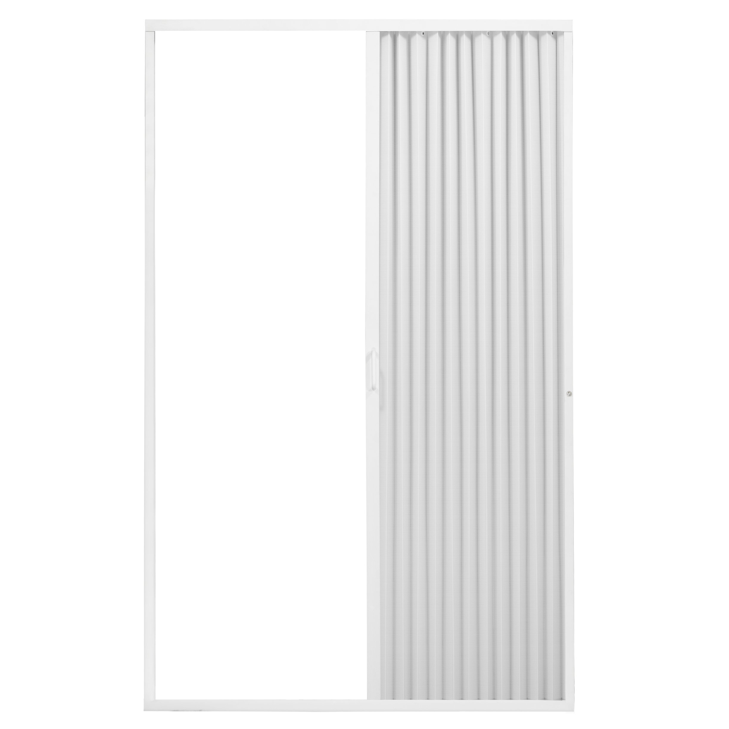 RecPro RV Shower Doors RV Pleated Folding Shower Doors (White) 60"x
