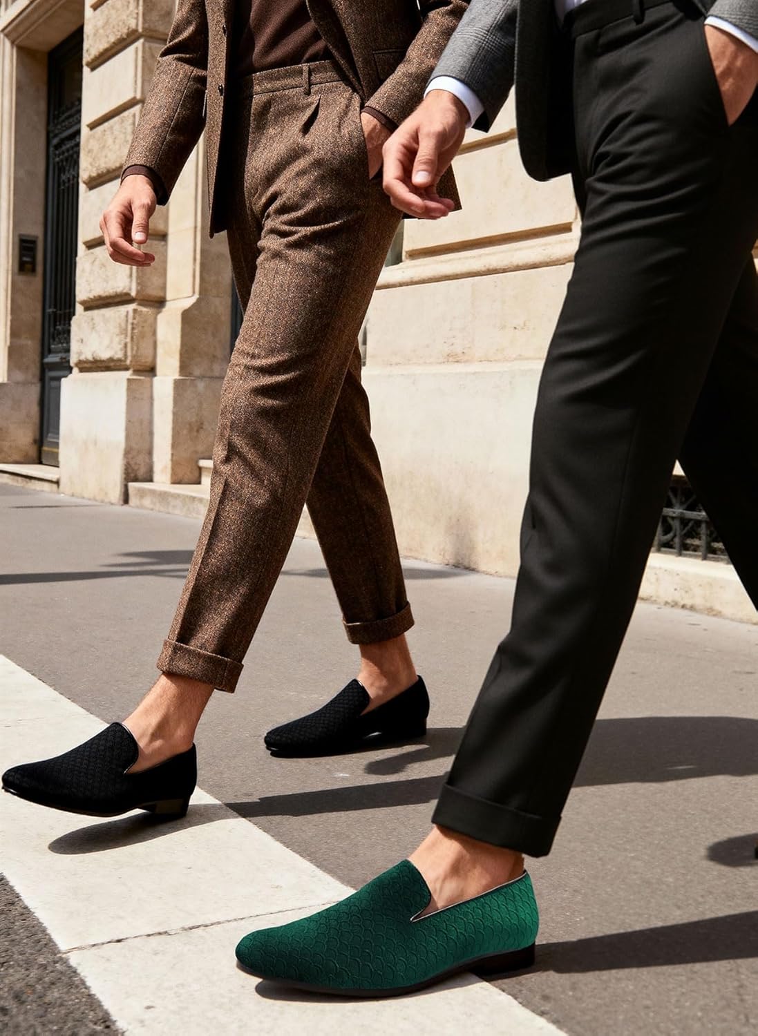 AUSTIN MILL Mens Dress Shoes Loafers Slip-On Suede Flats Business Classic Wedding Party Shoe - Image 2