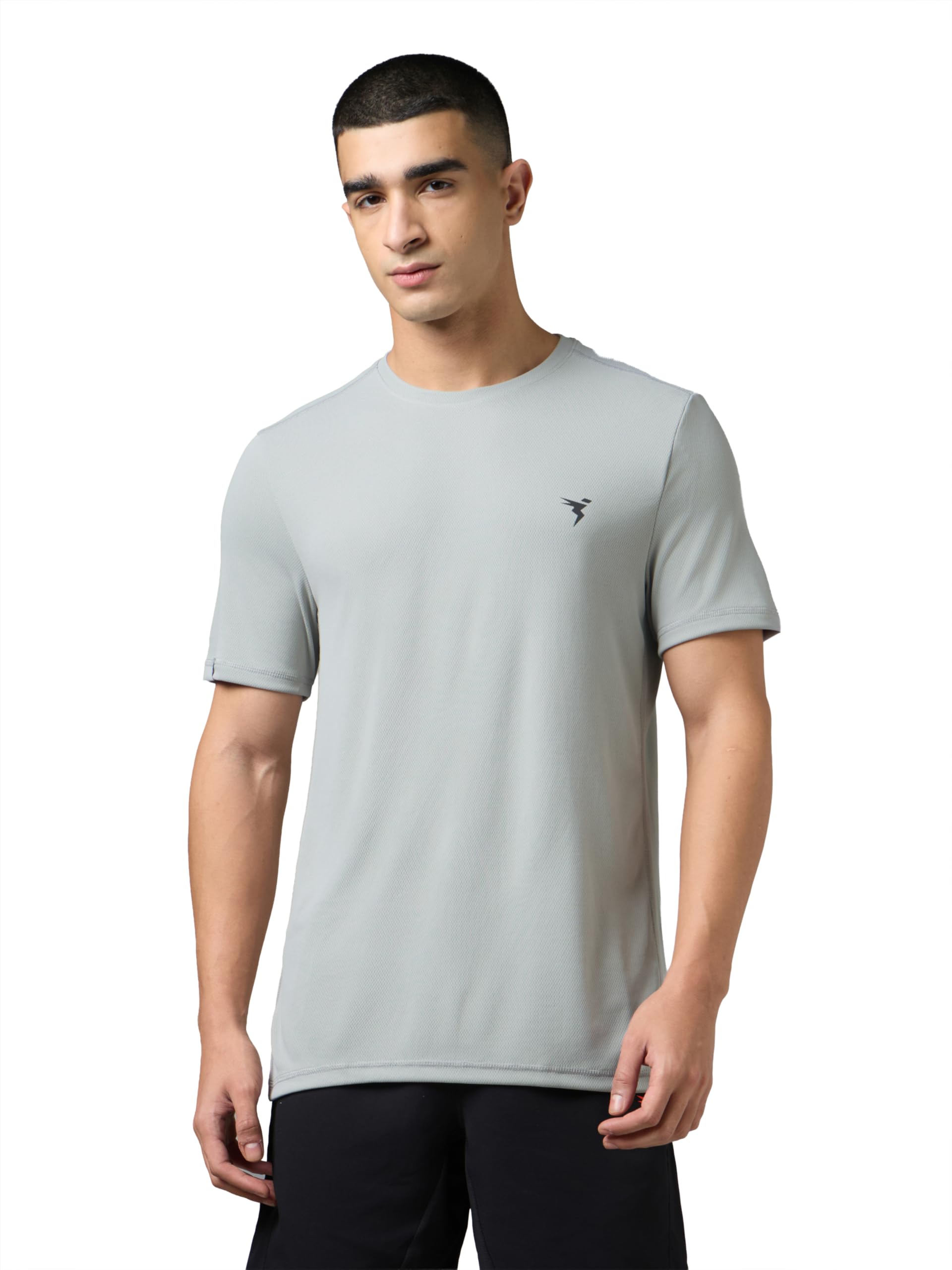 TECHNOSPORT Men's Slim Fit Polyester Activewear Sports T-Shirt with Moisture-Wicking Comfort for Workout, Running & Gym-picture-11