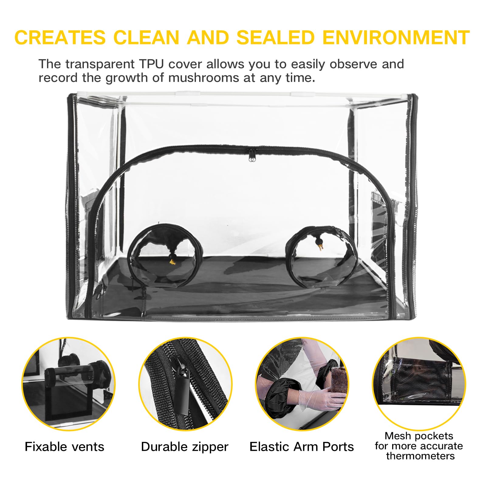 Amazon.com : ACover Large Still Air Box Mushroom, Mushroom Grow 