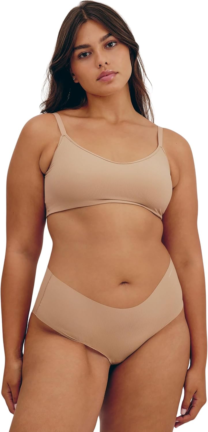 Organic Basics womens Naked Ribbed Hipster Underwear