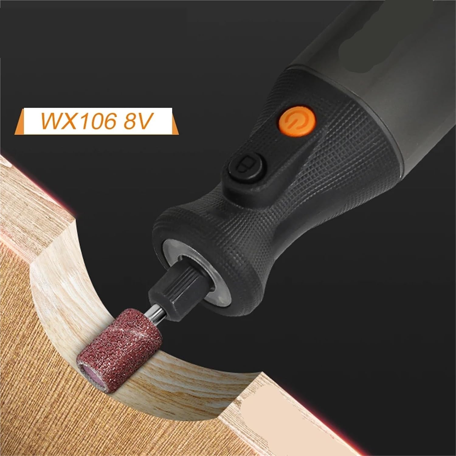 Electric Grinder. 8V Rotary Tool WX106 Cordless Mini Drill Engraving Grinding Polishing Machine USB Charger Variable Speed Power Tools Set