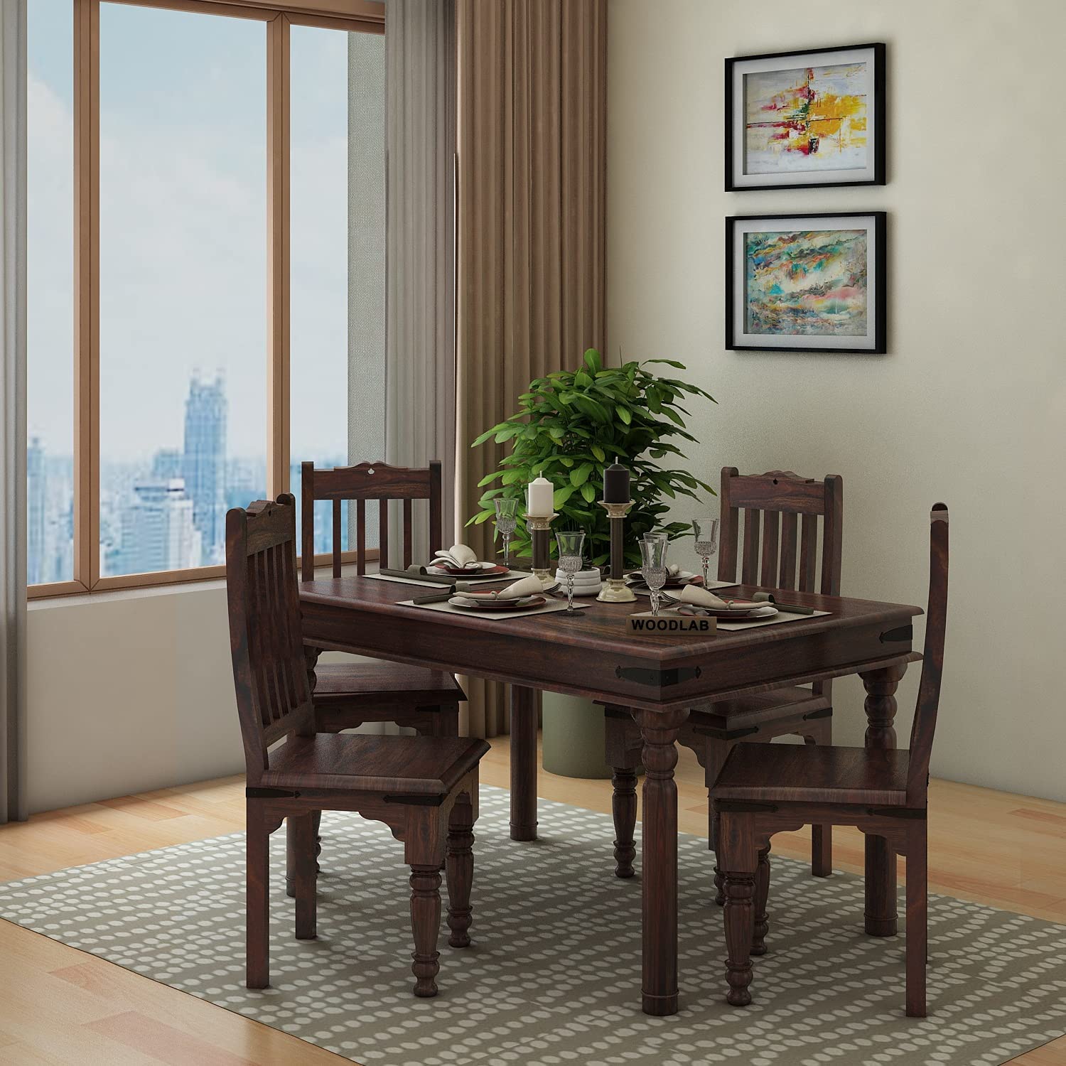 See full amazon price history chart for WOODLAB Sheesham Wood Dining Table Set with 4 Chair for Dining Room Wooden Four Seater Dinner Table for Home Living Room Hotels - Walnut Finish WOODLAB Sheesham Wood Dining Table Set with 4 Chair for Dining Room Wooden Four Seater Dinner Table for Home Living Room Hotels - Walnut Finish (B09HTB84HB) Amazon Price History, Amazon Price Tracker