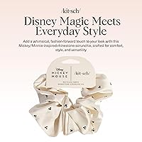 Vista 49 de Kitsch Coleteros de satén para mujer, sin arrugas, coleteros grandes para todo tipo de cabello y texturas, perfectos para día o noche, regalos Dorado