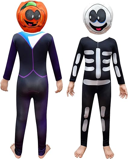 Amazon Com Kids Halloween Costumes Cartoon Game Two Sides Bodysuit With Full Mask Gloves Clothing Shoes Jewelry
