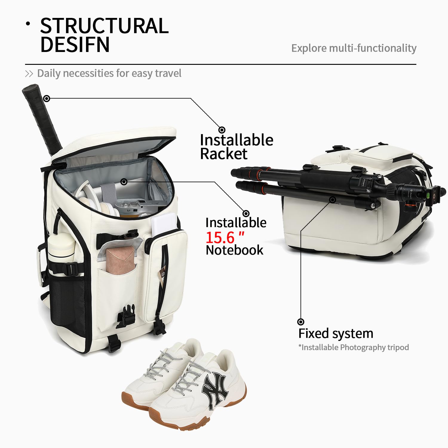 Kalesi Backpack Zaino Donna (Pacco da 1)