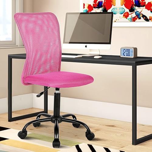 Silla de oficina ergonómica para computadora, silla de escritorio de malla con soporte lumbar, silla de escritorio ajustable barata para