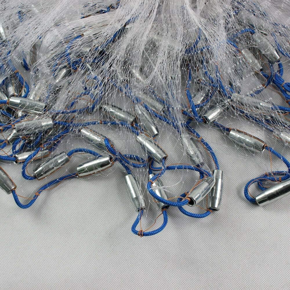 Fishing Net - Copritutto a mano, 3 m e diametro 1,5 cm, rete da lancio per pesca, rete da lancio portatile, rete da pesca, rete da pesca, rete da pesca, rete da pesca