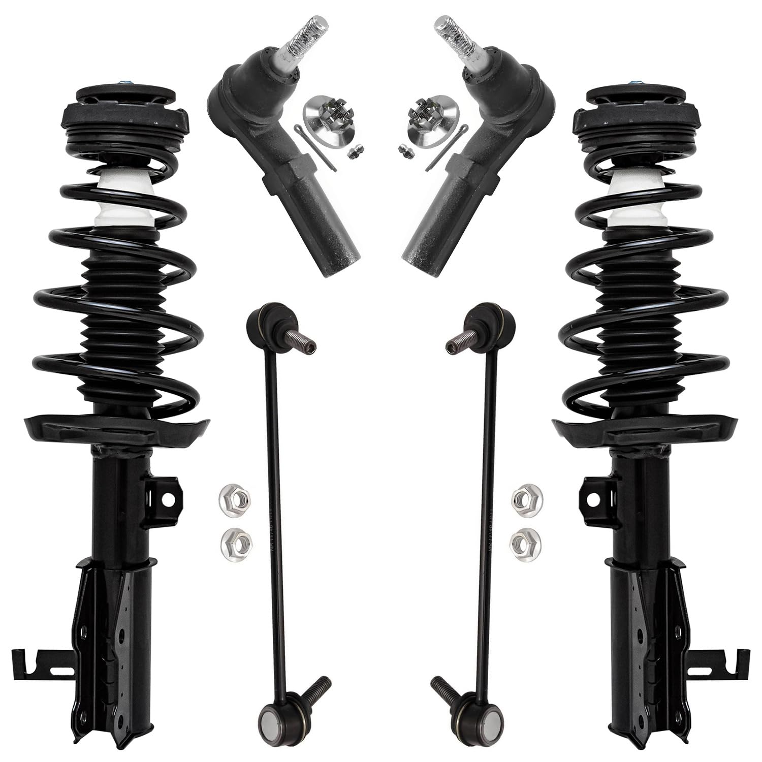 Detroit Axle - Front 6pc Struts Kit for 2014 2015 2016 Buick Regal, Sway