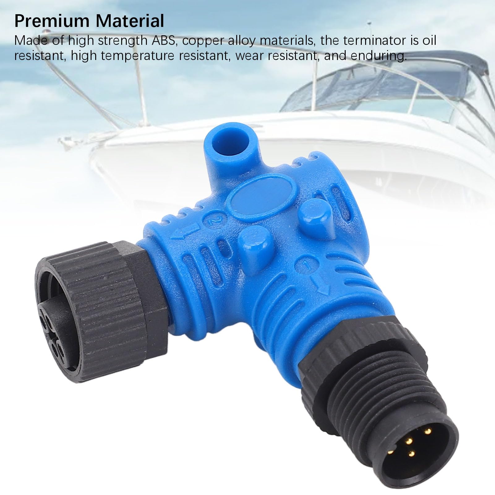 per Connettore NMEA2000 a 90 ° M12 PIN IP67 Connettore a Gomito a 90 Gradi per Reti Lowrance