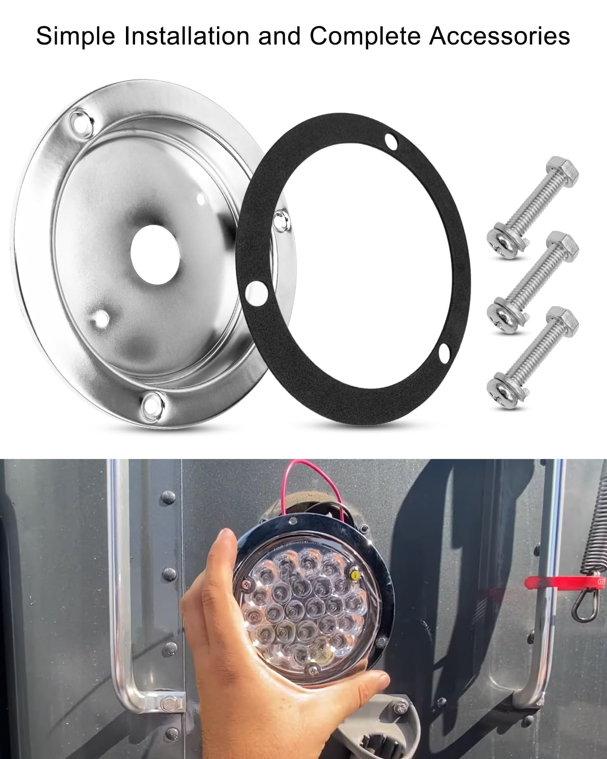 Grand General Watermelon Bunk Adapter Stainless Steel Flange Mount Bez - Horse & Buggy Accessories