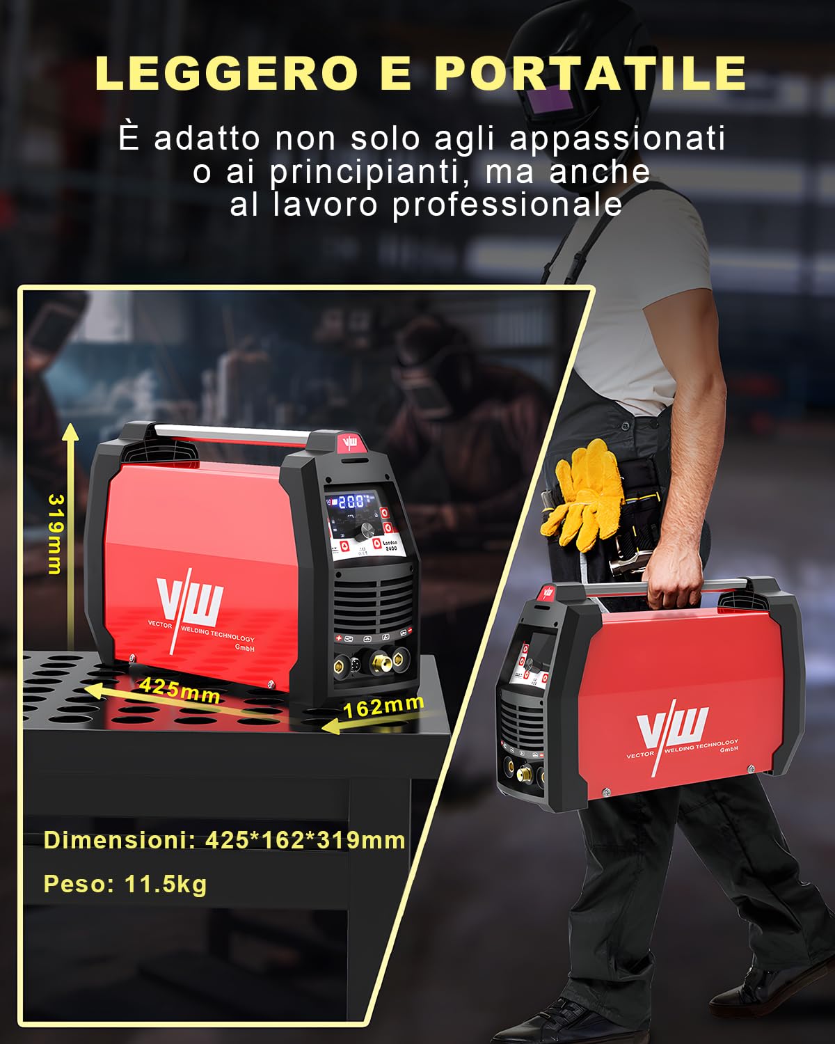 Torcia TIG WP-9 Da 200A Con Connettore Europeo - Per Saldatrici MIG/MAG E Inverter