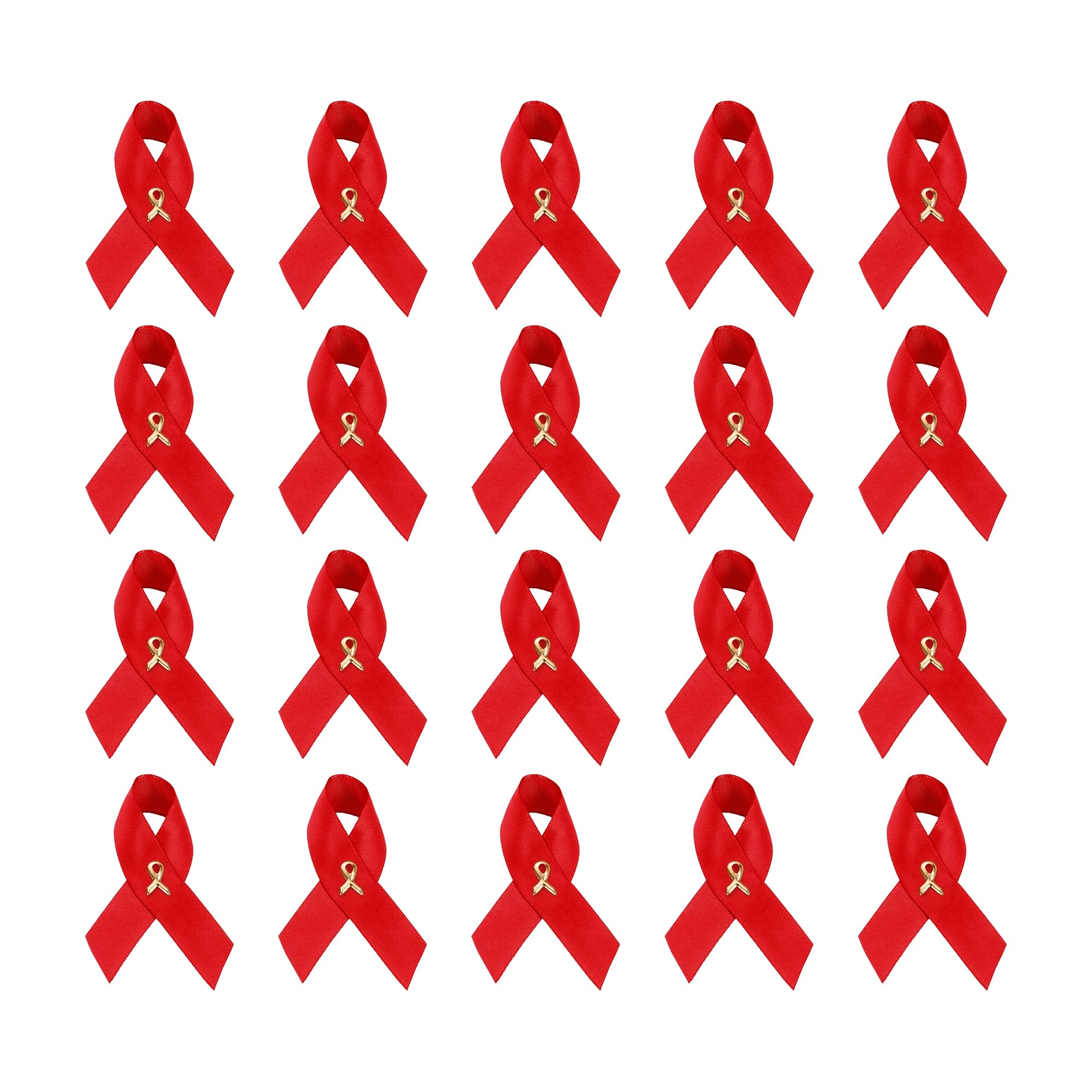 1/2/5/10/25/50/100pcs Satin Awareness Ribbon Pins (Pick your color), for Cancer &amp; Disease Awareness, Bulk Quantities for Fundraising, Events, Gift Giving