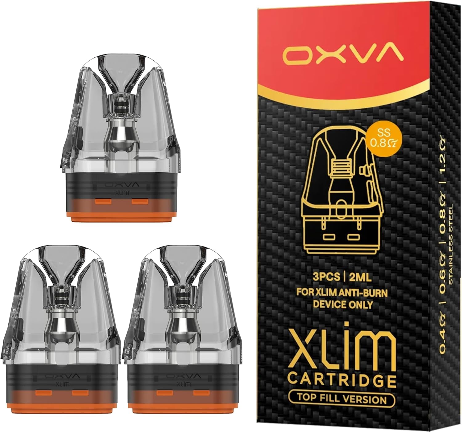 oxva xlim pro 2 картридж Купити Oxva Xlim Pro 2 Dna SS Картридж 0.8Ohm main image 0