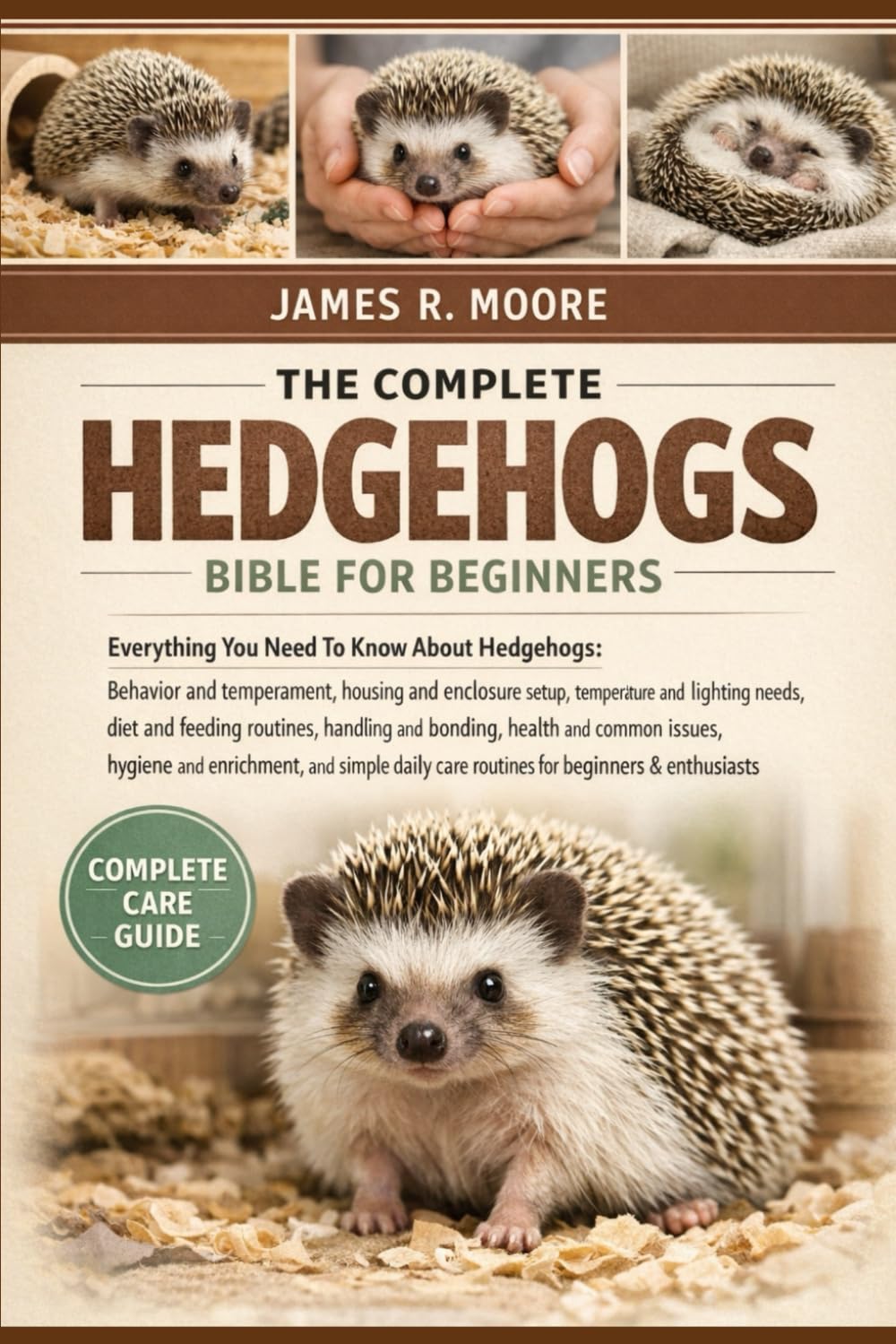 THE COMPLETE HEDGEHOGS BIBLE FOR BEGINNERS: Everything You Need To Know About Hedgehogs: Behavior and temperament, housing and enclosure setup, ... care routines for beginners & enthusiasts