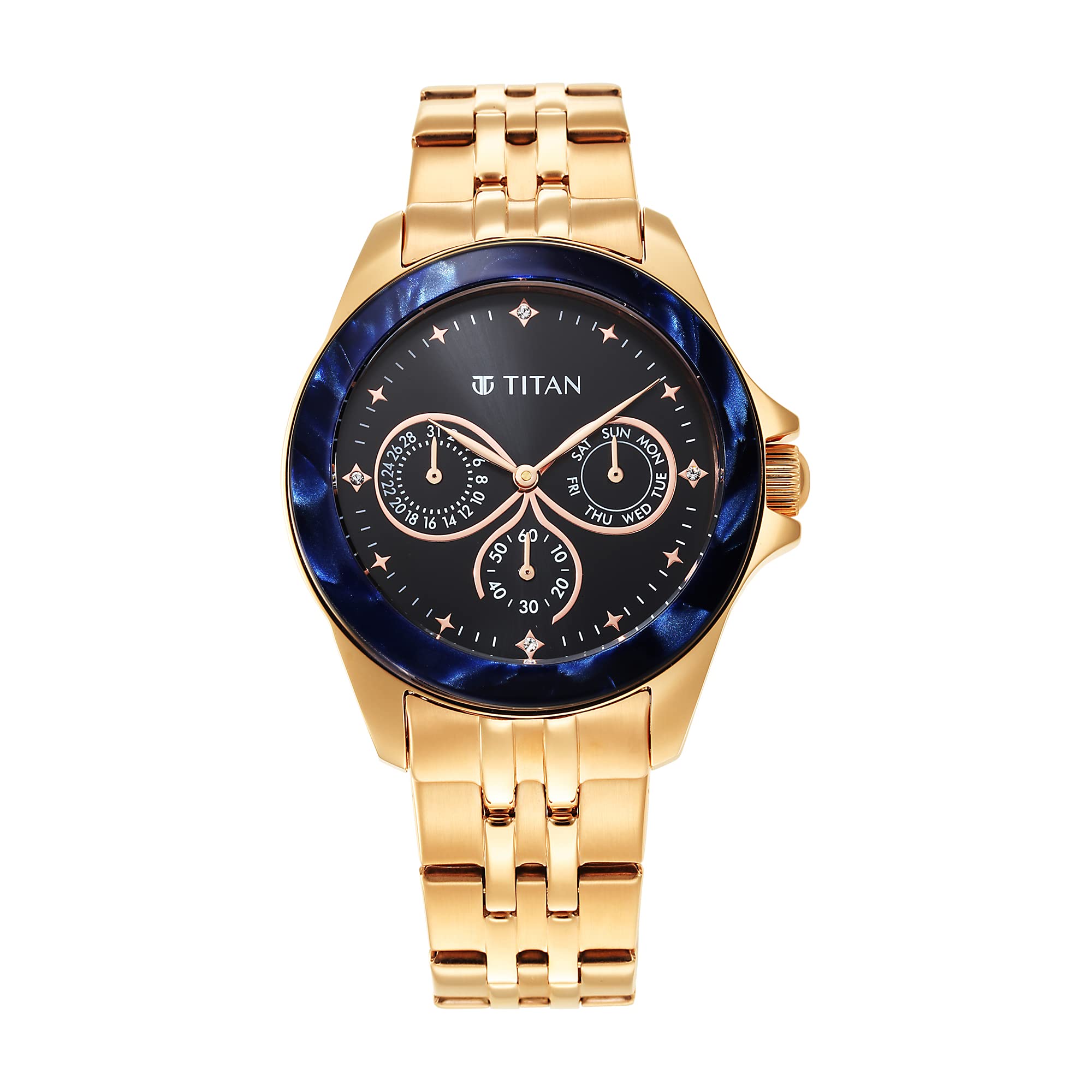 Titan Purple Acetate Black Dial Women Analog Watch with Stainless Steel Strap-NS95186KM01 (B0BFM5ZMDR) Amazon Price History, Amazon Price Tracker