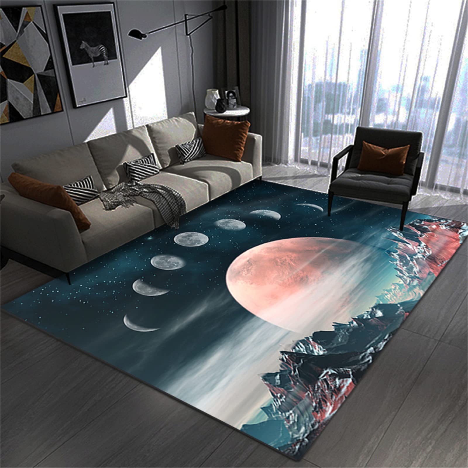 Alfombra dormitorio infantil de planetas para crear zonas de juego divertidas en casa