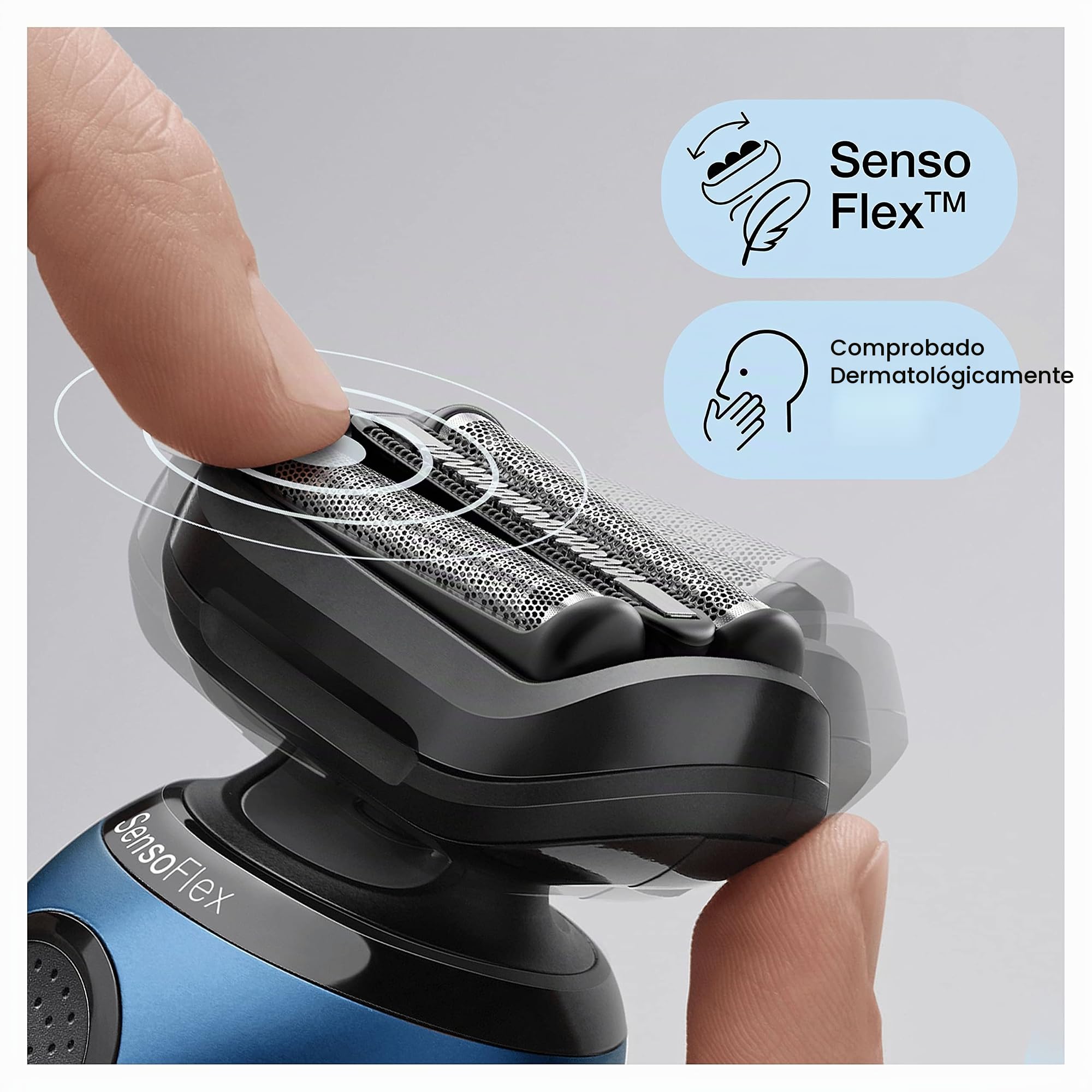 Braun Series 6 61-B1500s - Afeitadora eléctrica para hombre, con accesorio EasyClick, afeitadora eléctrica y recortadora de barba, SensoFlex, Wet&Dry, recargable e inalámbrica