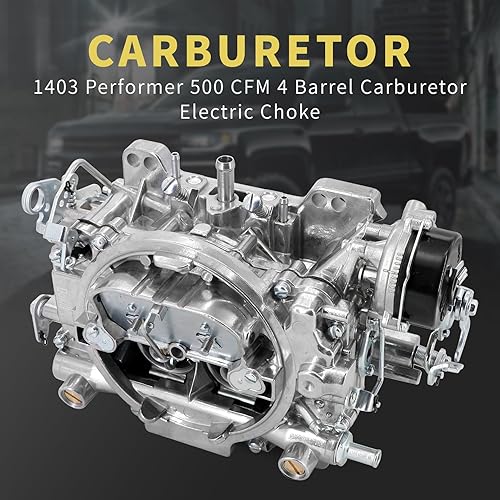 Miniatura 2 de Dokili Carburador 1406 para 600 CFM, 4 barriles AFB, orificio cuadrado, compatible con G.MC Silverado Corvette Mustang Pickup Truck Choke eléctrico