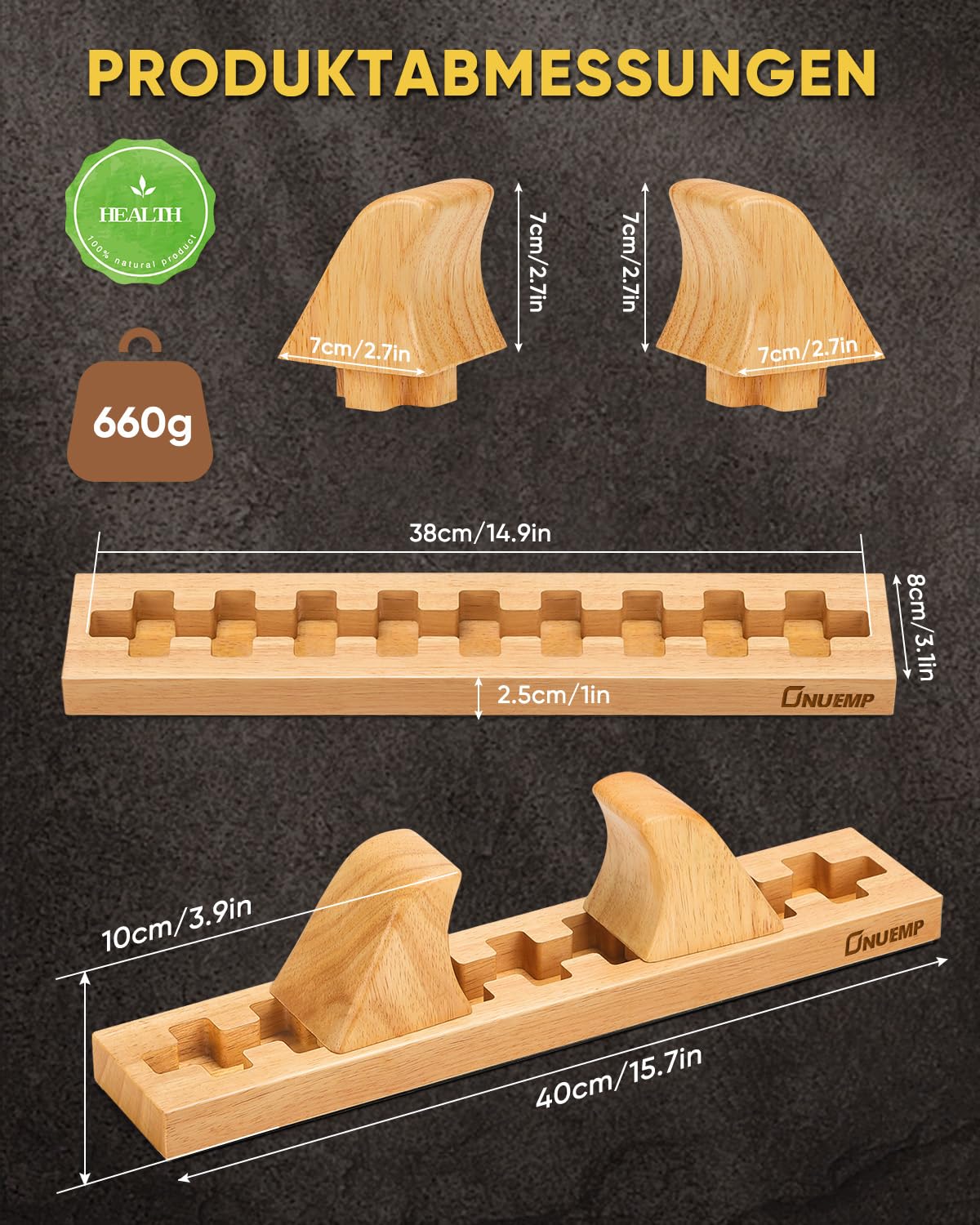 Psoas Massage Tool Hip Release Faszienstab Holz Punktmassage