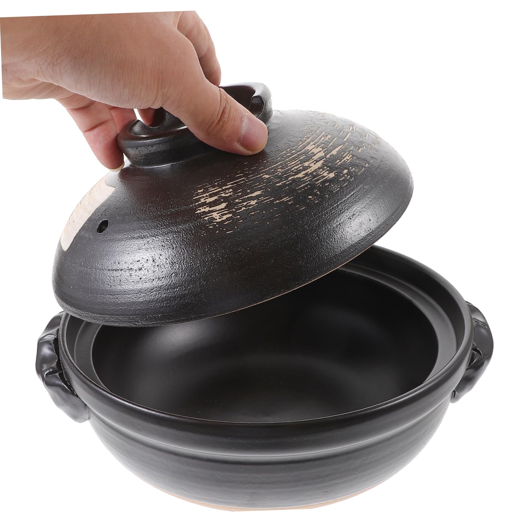 STOBAZA 1 faitout en céramique de 900 ml, couleurs assorties, idéal pour la cuisine à la maison, la soupe et les cocottes pour une utilisation sur la cuisinière