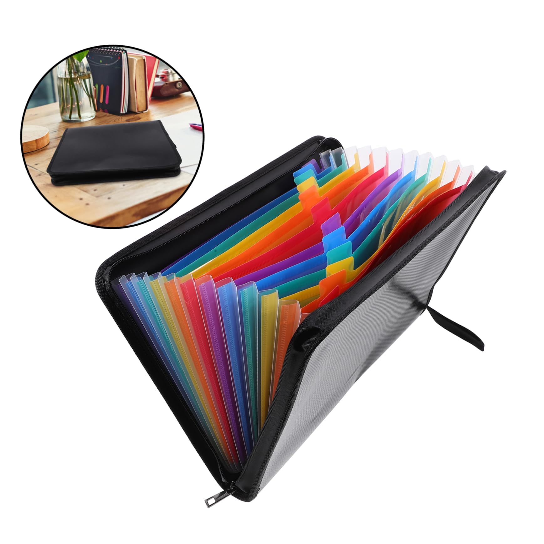 Organizer Per Ricevute e Documenti Portadocumenti Con Zipper Per Assegni e Fatture Folder Espandibile Per Etichette e Archiviazione