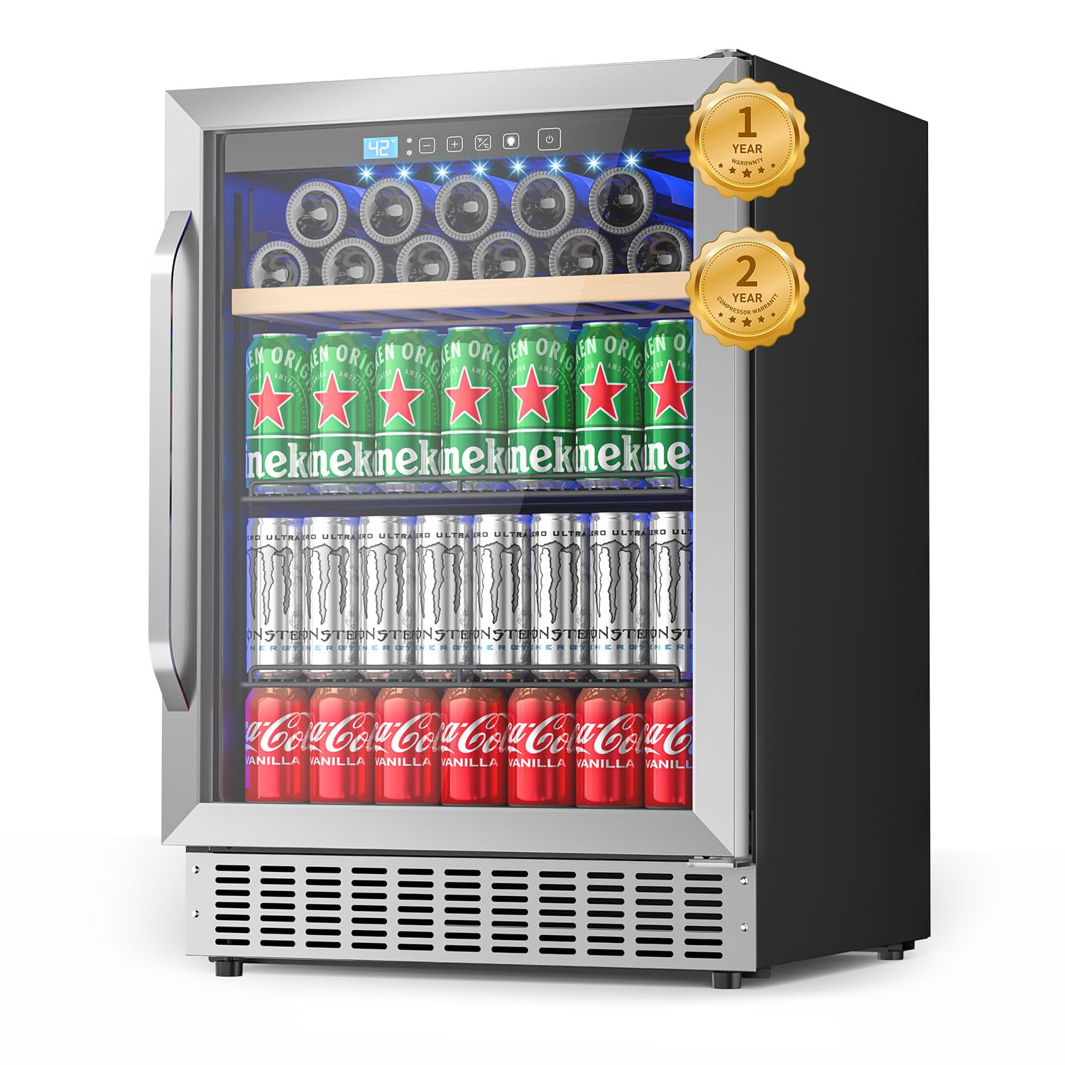 EORICE BRE-DA157 Beverage Cooler Black