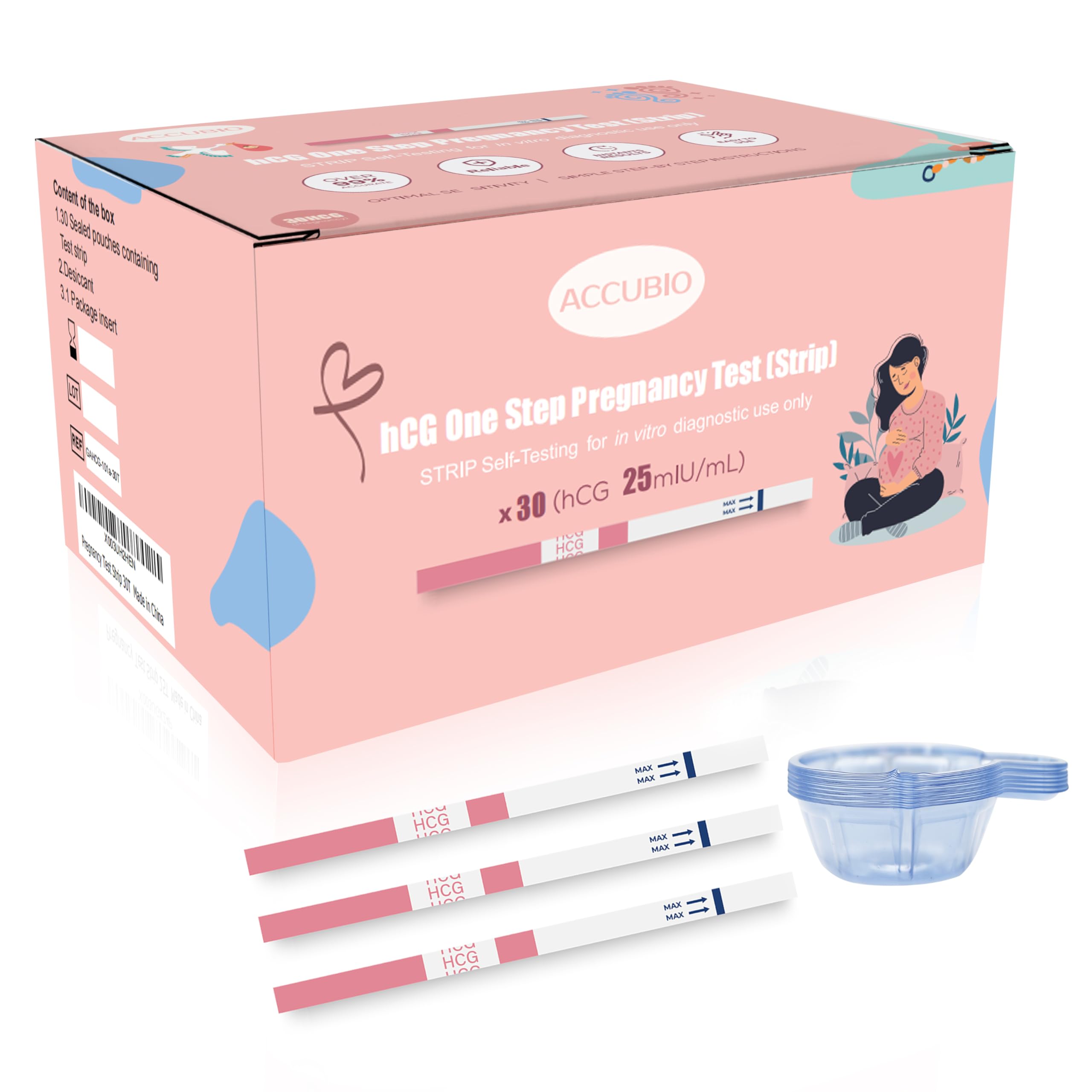 ACCUBIO Pregnancy Test Strips - home tests | Mubboo