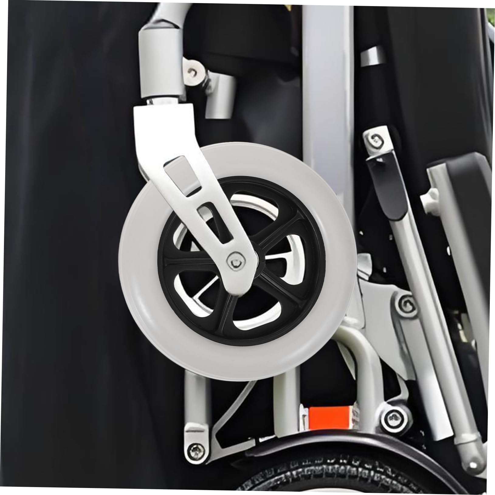 BCOATH 2pcs Wheelchair Wheel Universal Wheels Wheelchair Parts Wheels for Wheelchair Multipurpose Wheelchair Accessory Replaceable Wheelchair Accessory Multipurpose Wheel Replacement