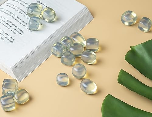 Miniatura 3 de Crocon Piedras y cristales de ópalo azul de 1 libra, a granel de más de 2000 quilates, kit de cristal natural para cristales curativos de Reiki,