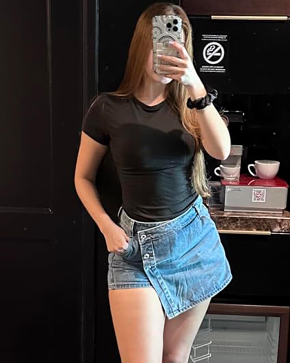 Womens Basic Tees Summer Short Sleeve Shirts Slim Fit Tight T Shirt Going Out Tops - Image 3