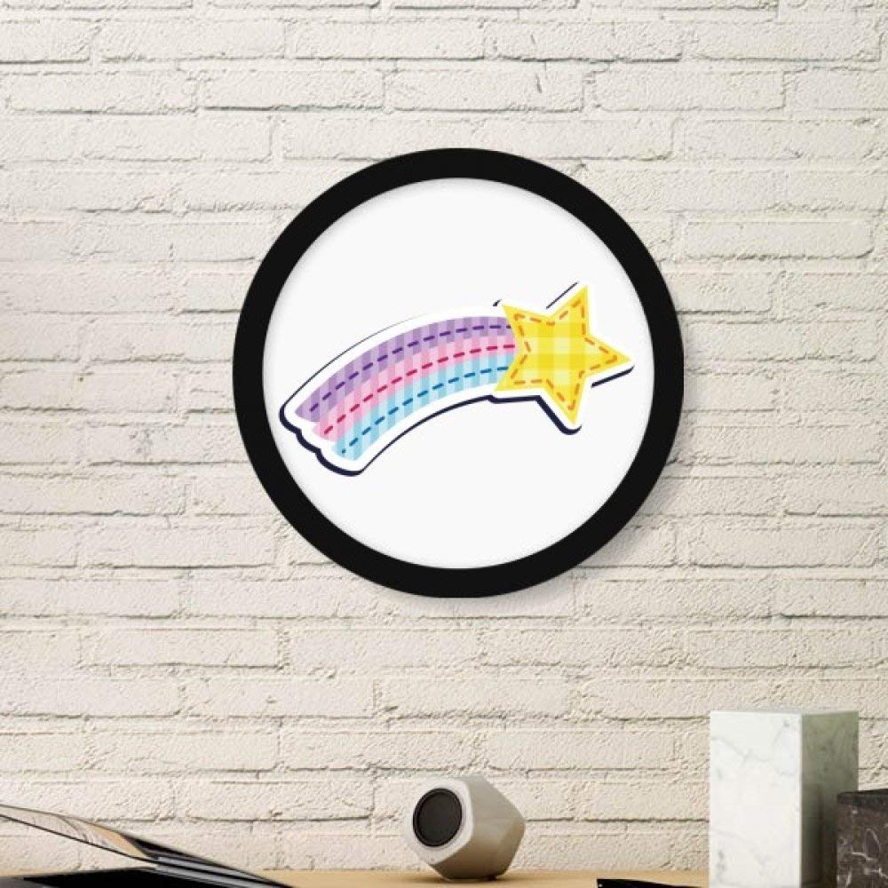 Cadre météore rond noir Univers et Alien pour décoration murale de maison