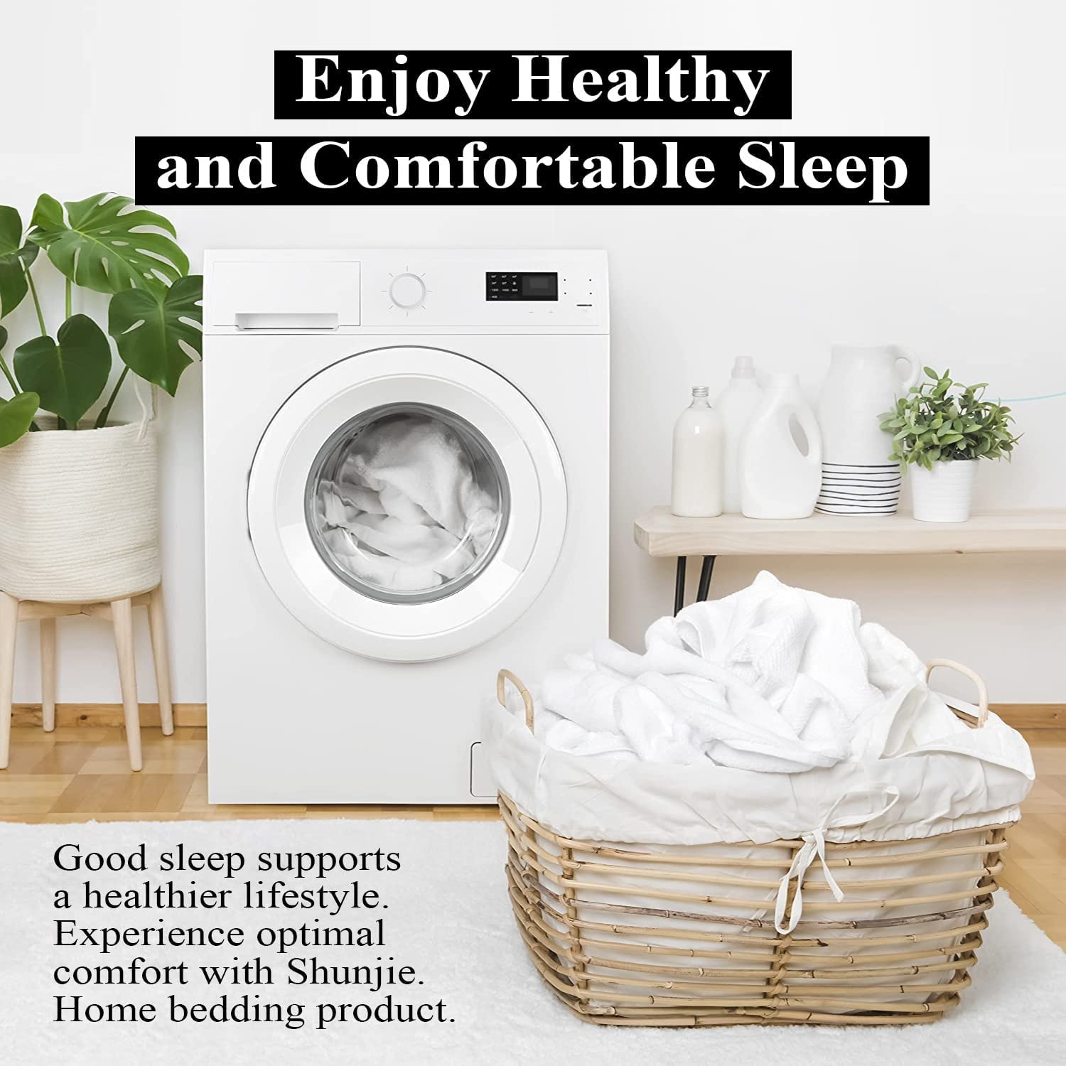 Juego de Protectores de Almohada 100% algodón Egipcio Queen de 2600 Hilos, Tejido de satén Blanco, Fundas de Almohada de fácil Cuidado con Cremallera (2 Unidades, Color Blanco