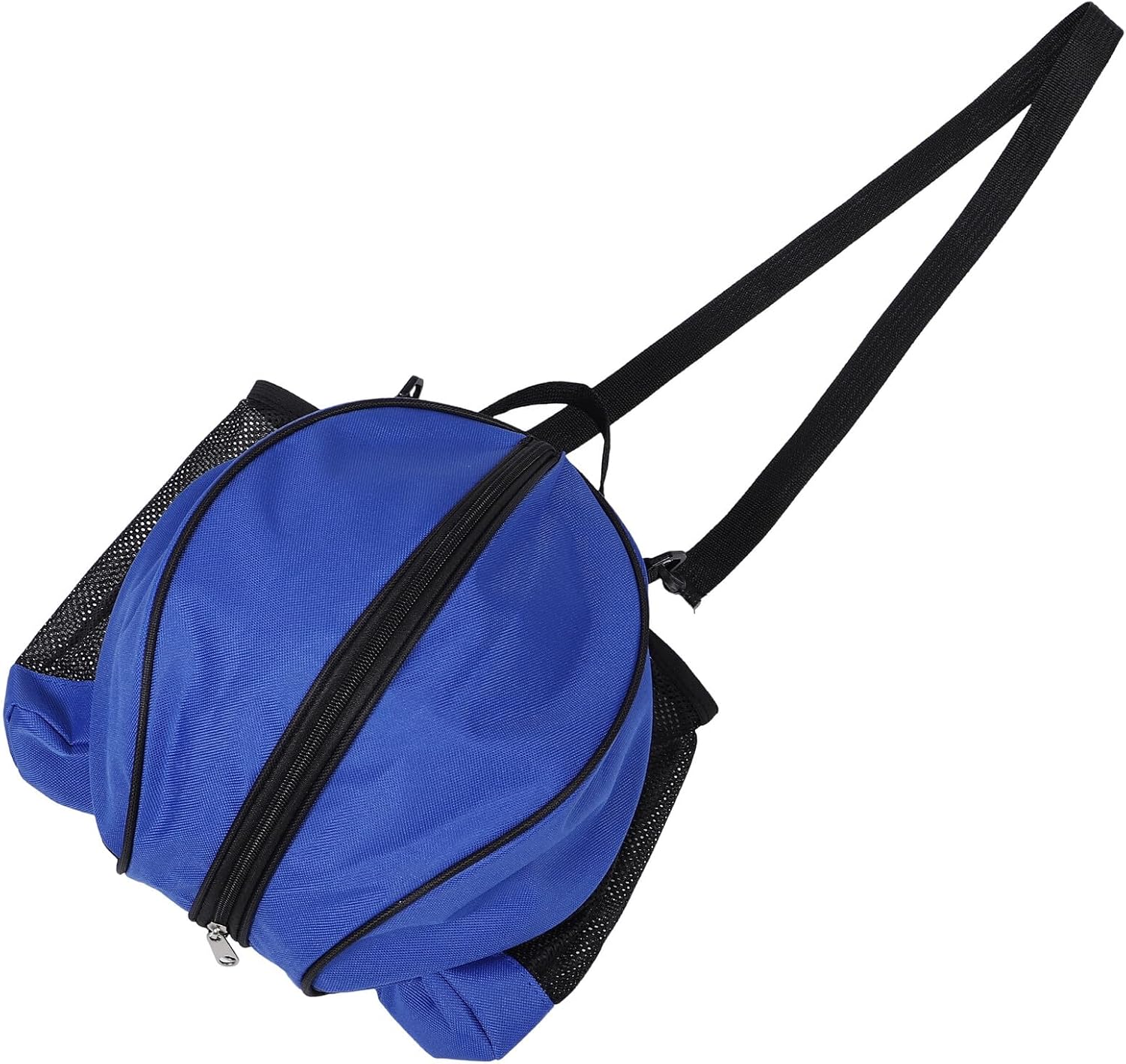GARVALON Portable Basketball Storage Bag with Side Mesh Pocket, Single Shoulder Sports Ball Holder Bag for Soccer Volleyball, Water Bottle Compatible, Softball Organizer