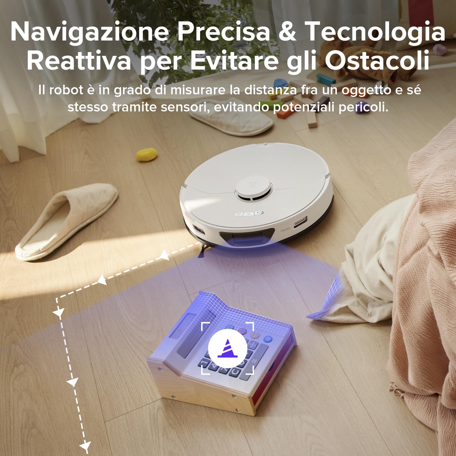 roborock S7 Max Ultra Robot Aspirapolvere con Base Autosvuotante/Autolavante/Autoasciugante/Autorigenerante/Autopulente (5500 Pa, Prevenzione Attiva Degli Ostacoli, App/Controllo Vocale)