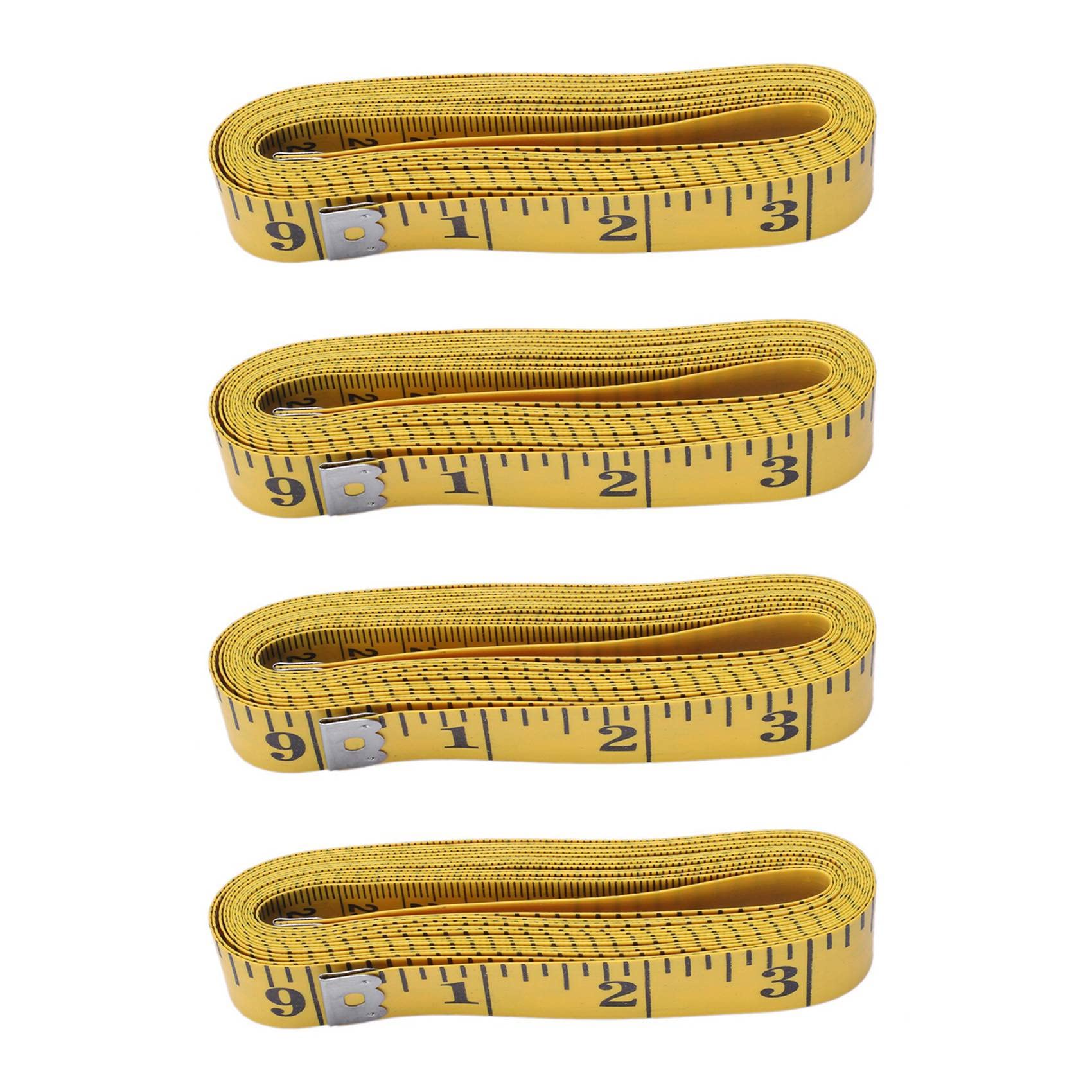 Jnchdghwa Yellow 4X Soft 3Meter 300Cm Sewing Tailor Tape Body Measuring Measure Ruler Dressmaking