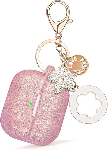 Miniatura 12 de Funda floral para Apple Airpods iPods 4, funda para mujer, VISOOM 2025 de silicona 3D Airpod iPod 4ª generación, fundas protectoras lindas con