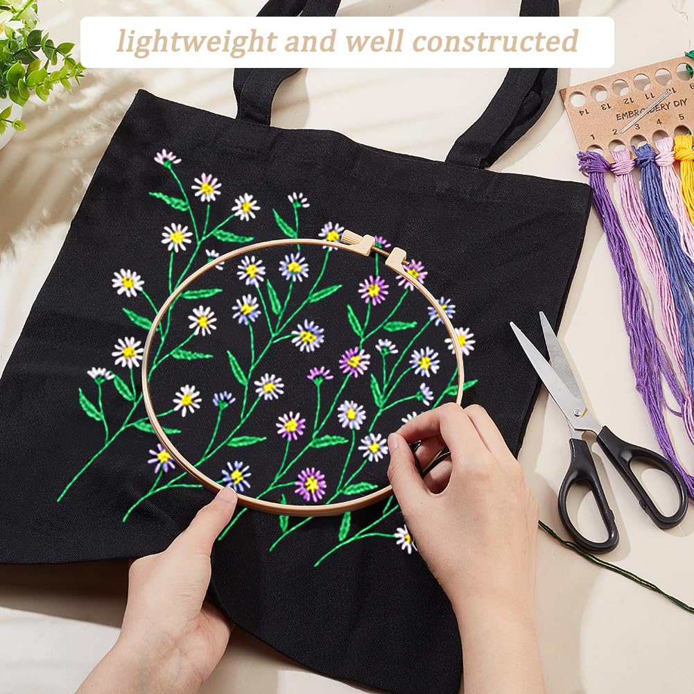 | WADORN DIY 刺繍 バッグ キット キャンバス トート バッグ
