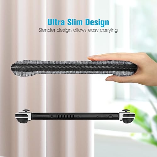 Miniatura 3 de Fintie Slim Carrying Case for Nintendo Switch OLED Model 2021Switch 2017 - Slim Fit Shockproof Protective Travel Storage Bag with 10 Game