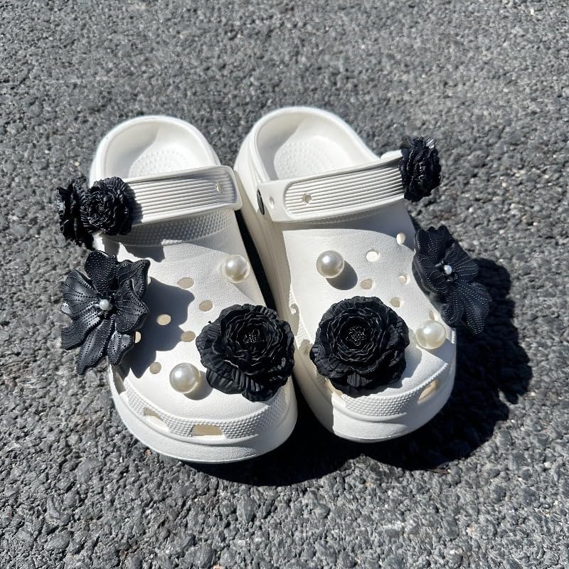 Flower Shoe Charms for Girls Teens Adults, Diy Shoes Charm Decoration Accessories for Clog Sandals Bracelets Decoration, Cute Pins Accessories Party Favor Birthday Gifts image 5